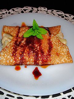 Una foto de Tortitas americanas con relleno de manzanas