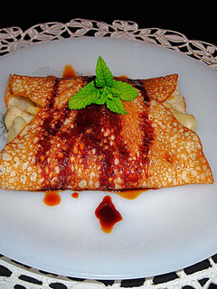Una foto de Tortitas americanas con relleno de manzanas