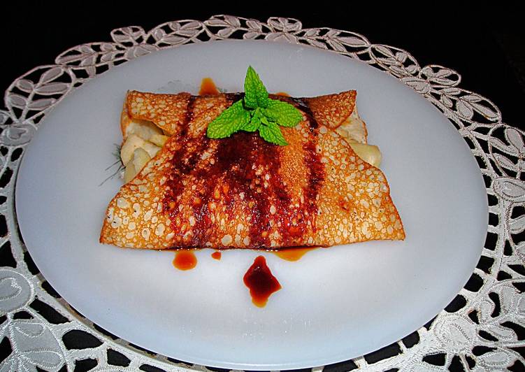 Tortitas americanas con relleno de manzanas