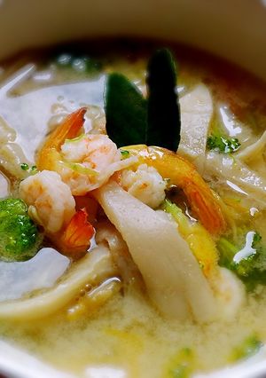 Foto resep Sup udang daun jeruk