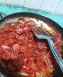 Salchichas enchipotladas 😋