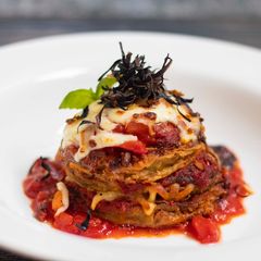 A picture of Aubergine parmigiana.
