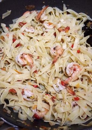 Foto resep 7. Aglio Olio Udang