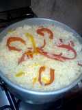 Arroz con sazón de mi mamá