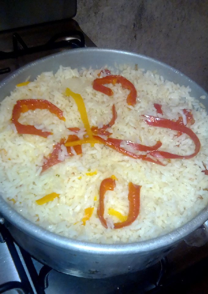 Una foto de Arroz con sazón de mi mamá