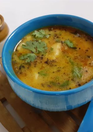 A picture of Dal dhokli A traditional gujarati one pot meal.