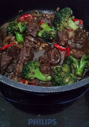Foto resep Brokoli Sapi lada hitam
