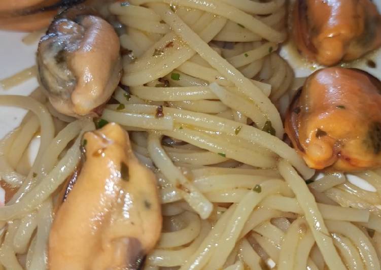 Recipe of Speedy Spaghetti con le cozze