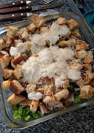 Una foto de Ensalada César Rápida con Lactonesa