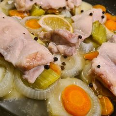 A picture of Slow Cooked Chicken and Vegetables.