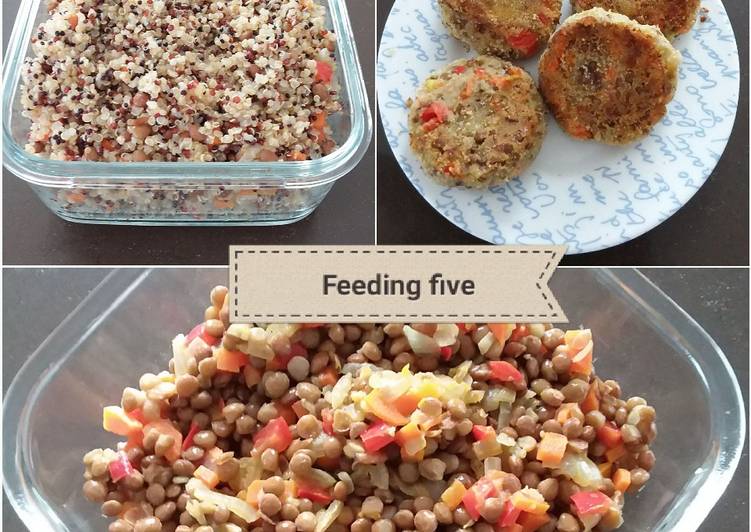 
  Un sofrito tres platos #veganos
