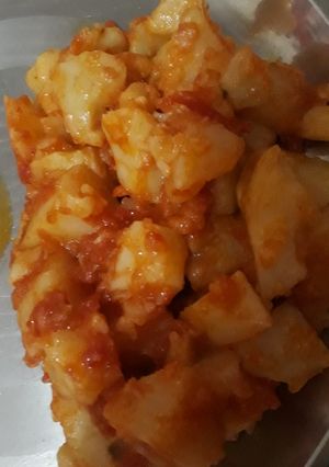 A picture of Navratre vale aloo.