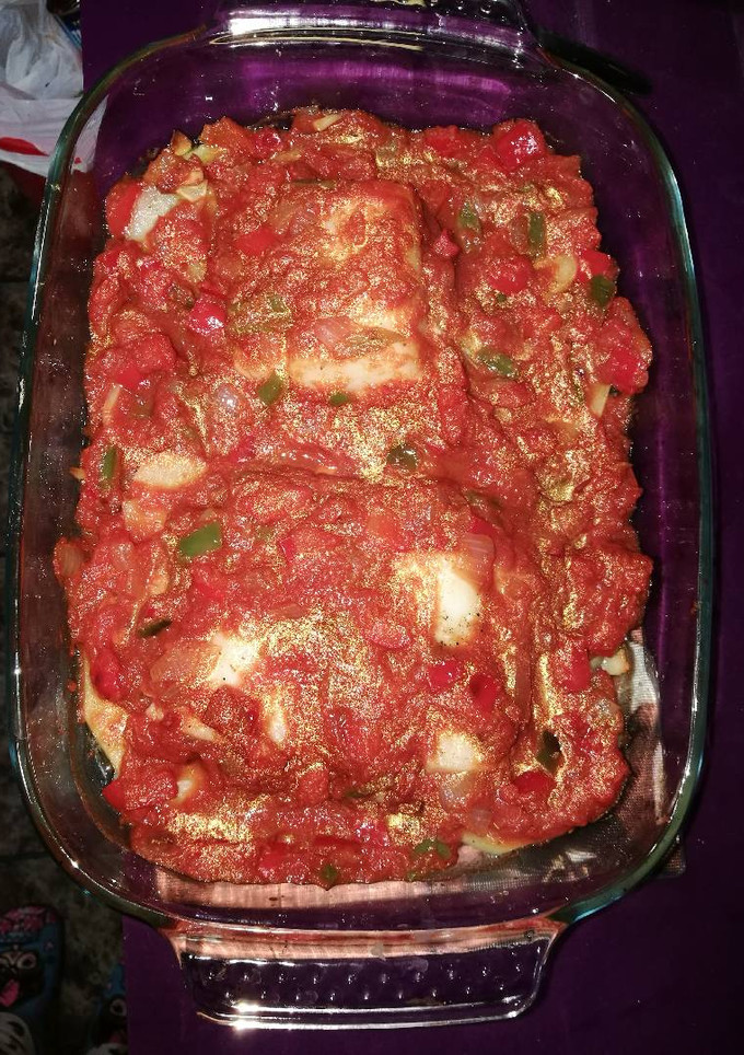 Una foto de Bacalao al horno