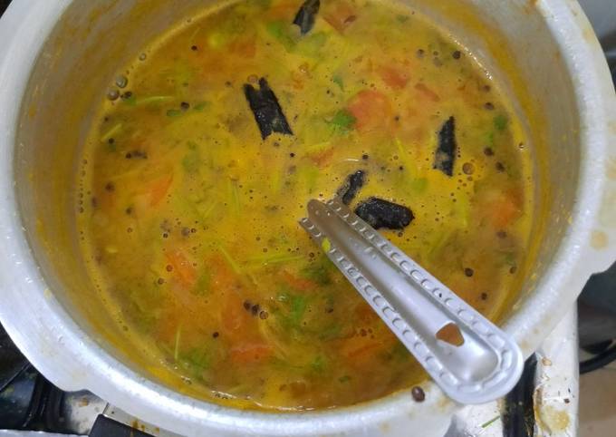 South indian Sambar meal