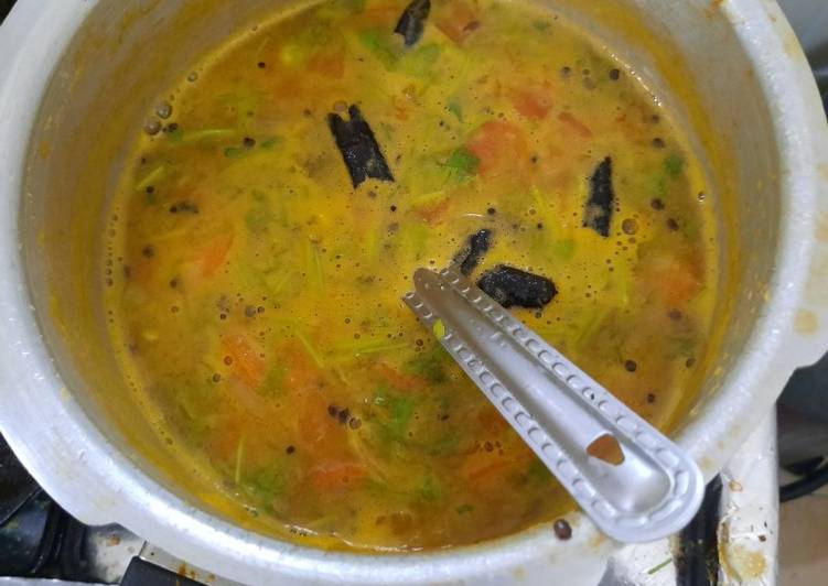 Simple Way to Make Quick South indian Sambar meal
