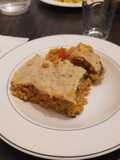 Quinoa con judía mungo descascarillada, verduritas y bechamel