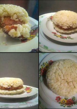 Foto resep Burger Nasi Patty Sosis