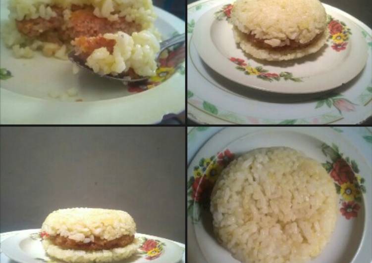 Cara Membuat Burger Nasi Patty Sosis Yang Renyah