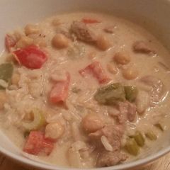 A picture of Pork & Coconut Soup.
