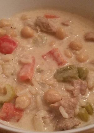 A picture of Pork & Coconut Soup.