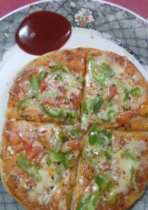A picture of Homemade pizza.