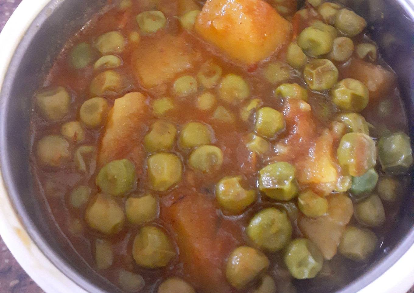 Aloo mattar ki sabzi