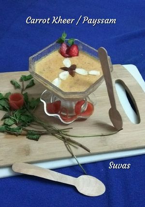 A picture of Carrot Kheer Payssam.