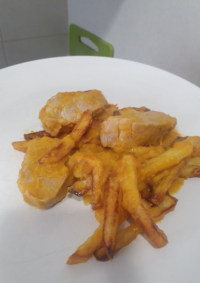 Una foto de Solomillo de cerdo en salsa