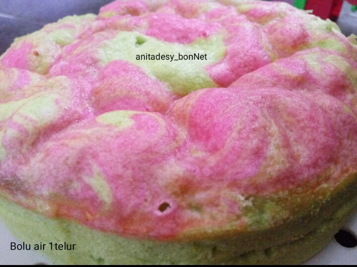 Standar Resep membuat Bolu air 1 telur yang menggugah selera