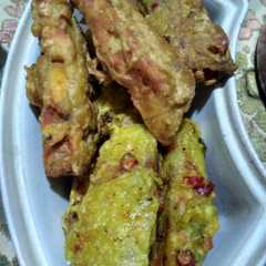 A picture of Oncom Goreng Tepung.