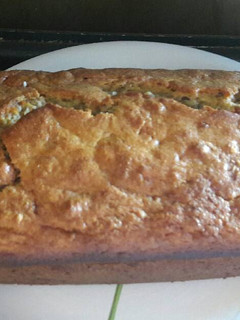 Una foto de Budín de banana y frutos secos