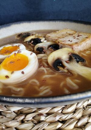 Una foto de Ramen vegetariano