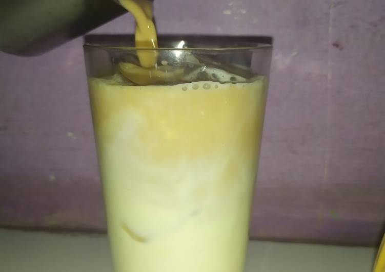 Resep Es kopi susu (gulas pandan) Anti Gagal