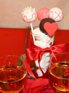 Una foto de Cakepop con chocolate para el amor