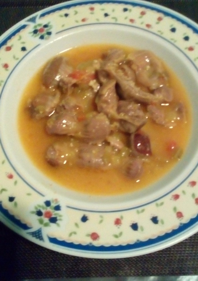 Una foto de Mollejas de pollo al vino blanco