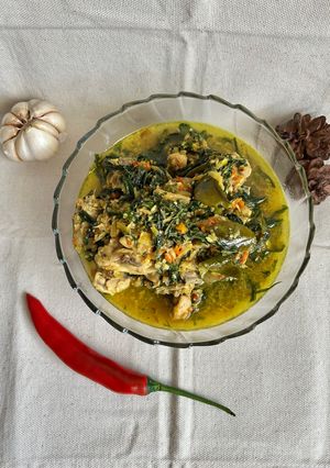 Foto resep Ayam Betutu Daun Singkong