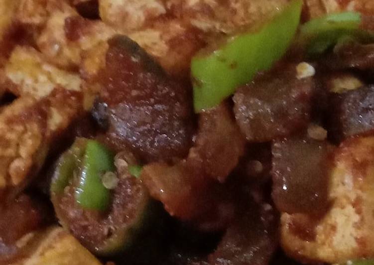 Kikil tahu cabe hijau