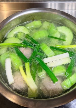 【湯】大黃瓜丸子湯 的食譜成品照片