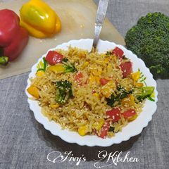 A picture of Brown Rice Stir-fry With Vegetables.