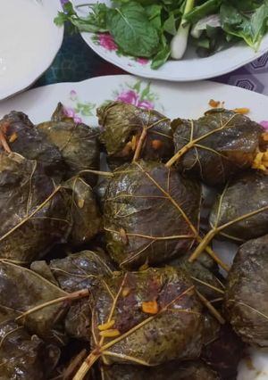 عکسی از دستور دلمه برگ مو