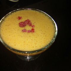 A picture of Orange banana smoothie.