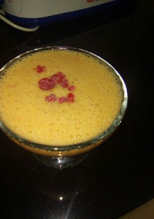 A picture of Orange banana smoothie.