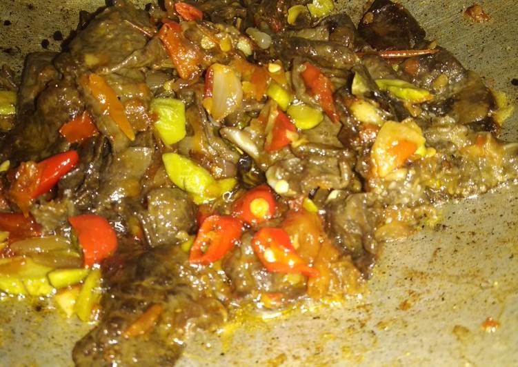 Resep Paru Pete balado Anti Gagal