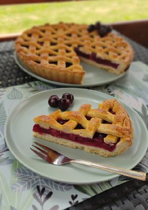 Cseresznyés pite 🍒 gluténmentes/tejmentes recept fotója