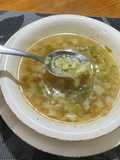 Sopa de tronquitos de coliflor