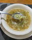 Sopa de tronquitos de coliflor
