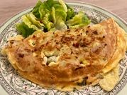 Une photo de omelette pomme de terre
