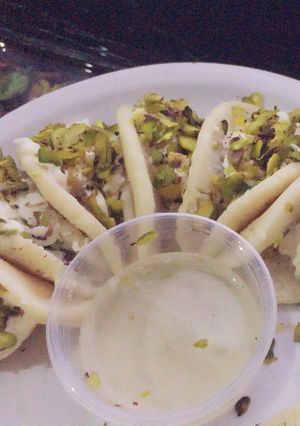 صورة لوصفة قطايف بالقشطه