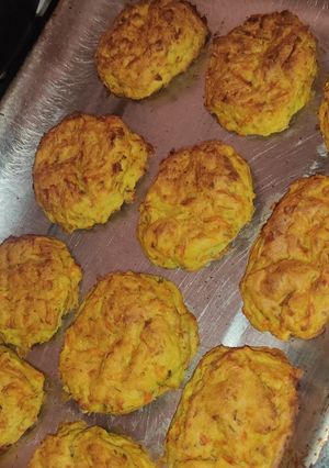 Una foto de Hamburguesa de patata y zanahoria