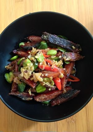 Foto resep Tumis Juku Tapa (Ikan Asap)